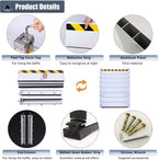 Metal Reusable Removable Flood Gate, Flood Preventing Barrier for Subways Garage, Thick Aluminum Flooding Water Barrier with Reflective Stickers, Length Customized(H-5.2ft(1.6m),L-8ft(2.44m))