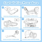 8,5FT aufblasbare Bubble-Hauskuppel für Kinder/Erwachsene, kommerzielles PVC-Bubble-Ballonzelt mit 4'L Tunnel, transparentes Outdoor-Spielplatz-Set für Garten, Geburtstag, Hochzeit, Gender Reveal