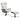CHITA Genuine Leather Reclining Swivel Chair with Adjustable Headrest and Ottoman for Living Room, Saddle