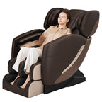 2025 Massage Chair, Full Body Zero Gravity Massage Chair with Auto Modes, 8 Fix Point Rollers, Bluetooth, Foot Massage, Heating Function, Black and Gray