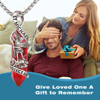 St Michael Necklace 925 Sterling Silver Archangel Michael Pendant Healing Crystal Point Saint Michael Necklace Amulet Protection Catholic Jewelry for Men Women