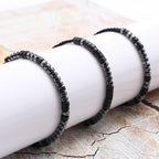 JoycuFF Believe in You Like I Do Morse Code Bracelets for Women Men Daughter Son Sister Friends Classmates Birthday Christmas Graduation Jewelry Gifts Cord Wrap Black Stone Beads Bracelets