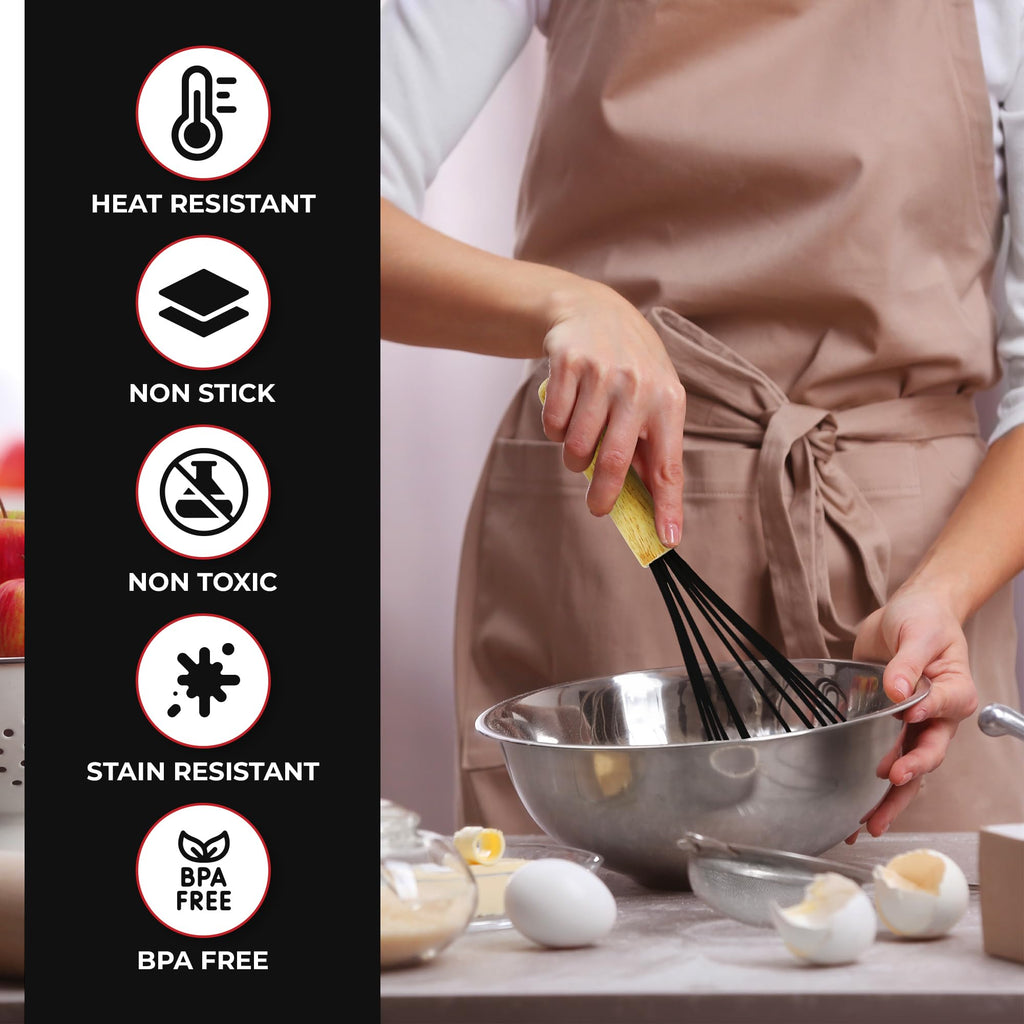 Kaluns 50 PCS Silicone Kitchen Utensils Set - Mothers's Day Gifts For Mom Wife Complete Kitchen Set 800°F Heat Resistant Non-Stick Premium Silicone Cooking Utensils W Wooden Handles Gifts For Mothers