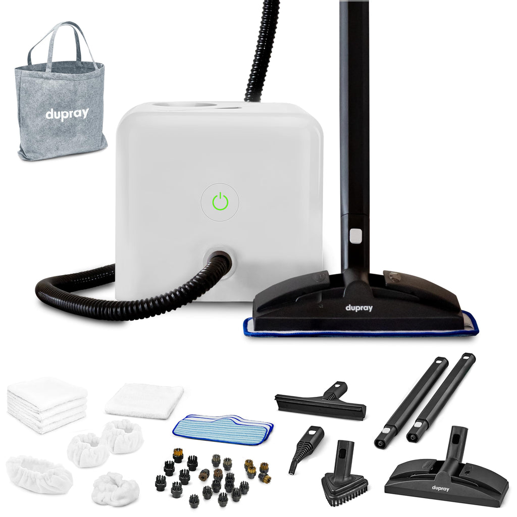 Dupray Neat Steam Cleaner with 17-Piece Kit – Powerful, chemical-free cleaning for floors, cars, tiles, upholstery, kitchen appliances, grout, and more. *Kills 99.9% of Bacteria & Viruses
