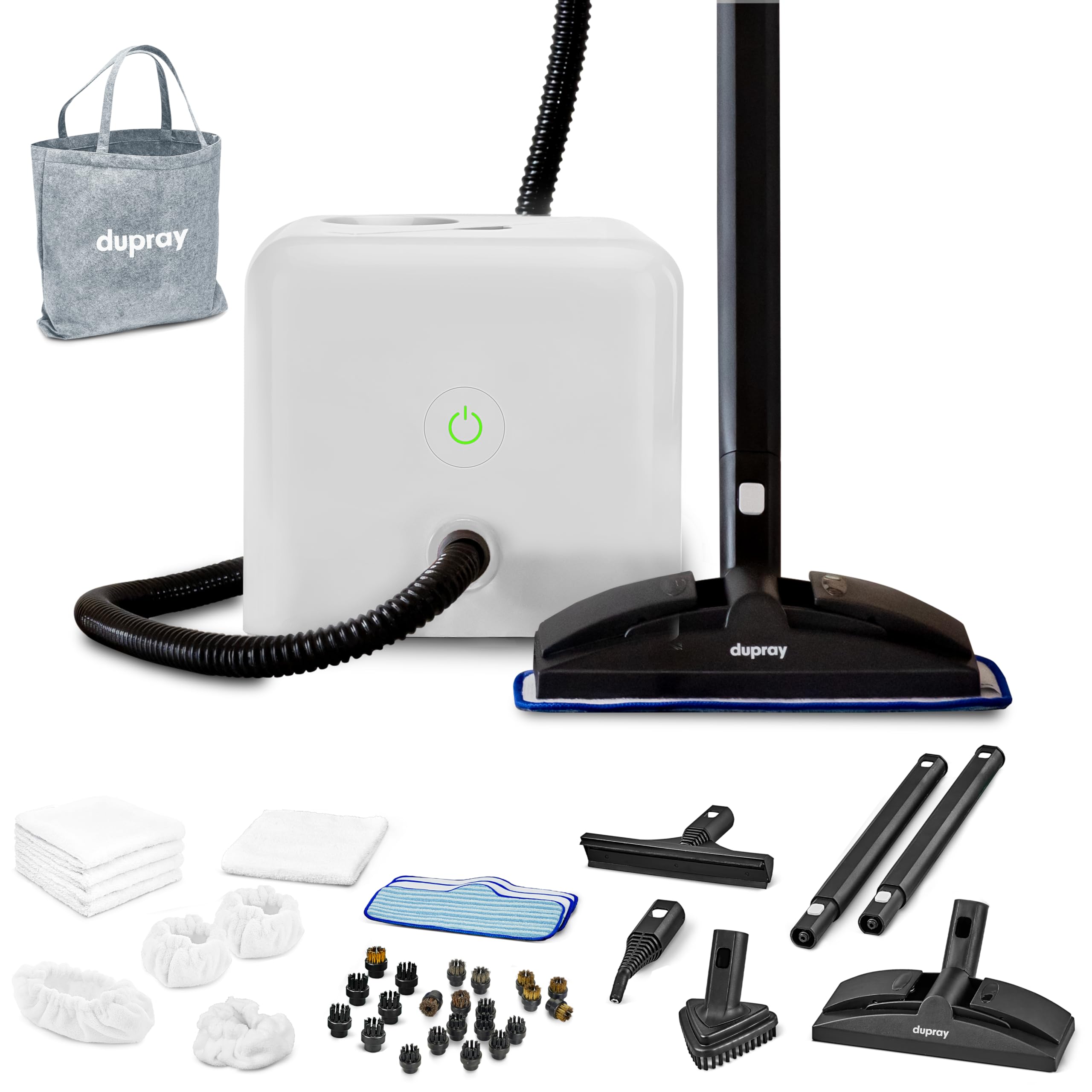 Dupray Neat Steam Cleaner with 17-Piece Kit – Powerful, chemical-free cleaning for floors, cars, tiles, upholstery, kitchen appliances, grout, and more. *Kills 99.9% of Bacteria & Viruses