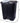 Step N' Sort 11 Gallon, Dual Trash and Recycling Bin with Slow Close Lid,Black,40 Liter,SNS402-B