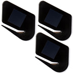 Magnetisk brevåbner til kuverter, 3 stk., kuvertåbner skærer, poståbner klinge med magnet, brevåbner til kvinder, kuvertskærer (sort)