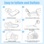 Aufblasbares Bubble-Haus für Kinder, 13 Fuß klarer aufblasbarer Ballon-Dom mit 6,5 Fuß langem Tunnel, Outdoor transparentes Bubble-Zelt aus PVC in Gewerbequalität mit 950W Gebläse & 600W Luftpumpe für Party, Garten