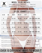 XUNYU Thong Bikini Sets for Women - Brazilian Micro String Bikinis Sexy Two Piece Swimsuit Triangle Top Halter Bathing Suits