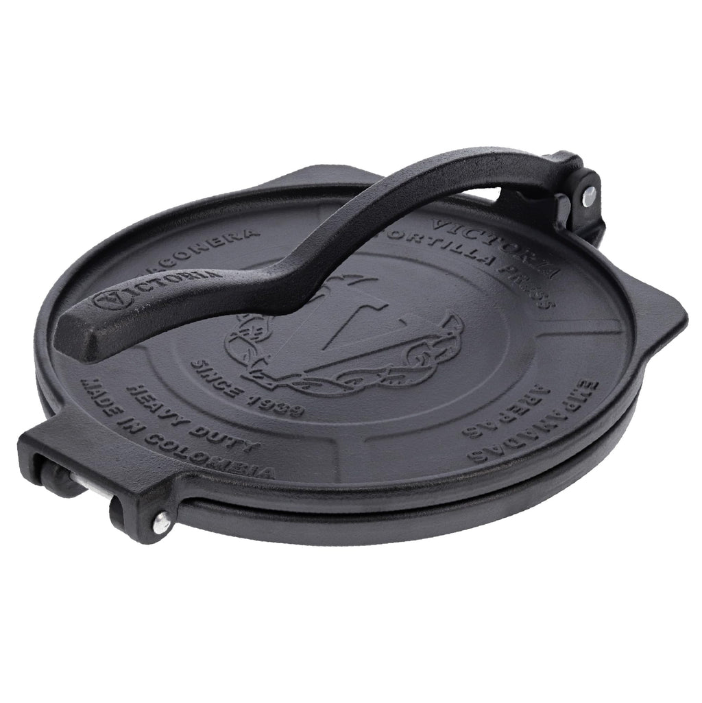 Victoria Cast Iron Tortilla Press, Tortilla and Roti Maker, Made in Colombia, 6.5 Inches