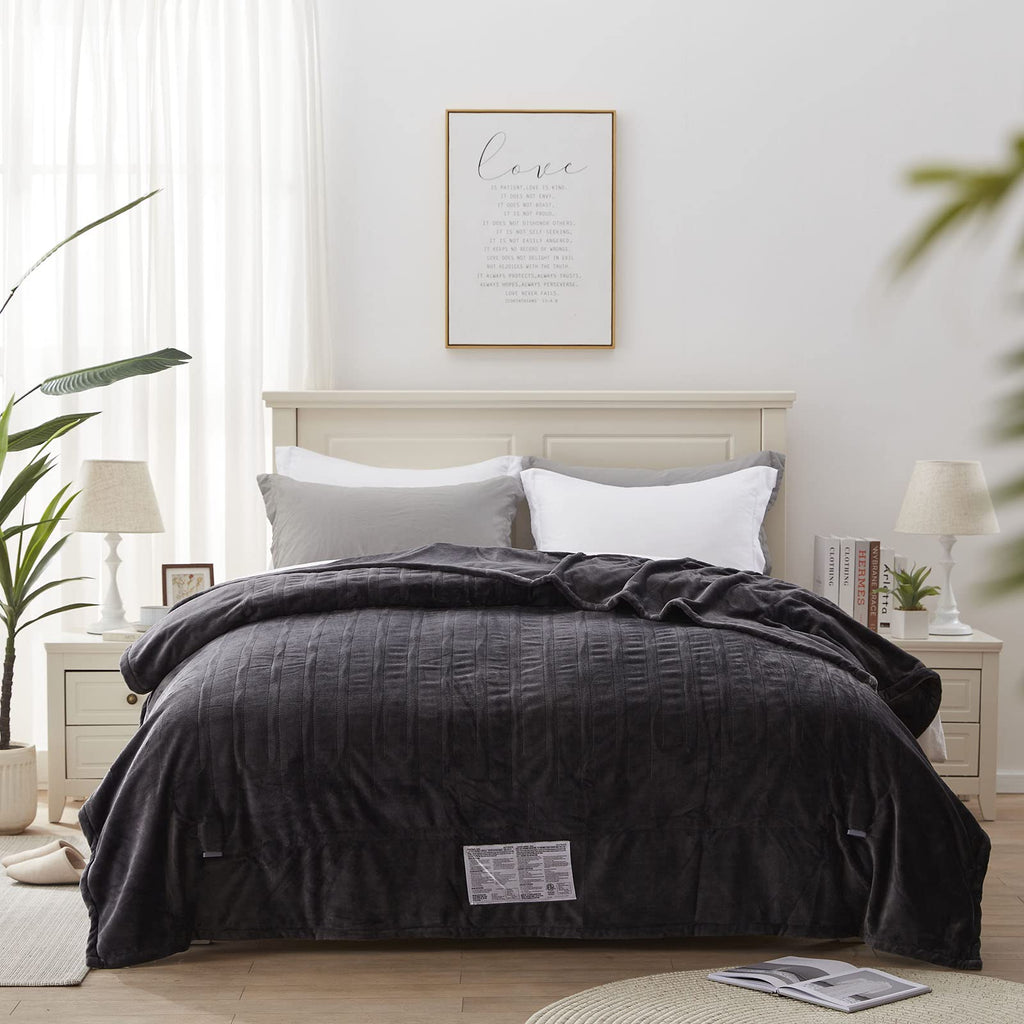 Manta eléctrica Westinghouse tamaño Queen, franela súper suave y acogedora 84" x 90" manta calefactable con 10 niveles de calentamiento rápido y apagado automático de 1-12 horas, lavable a máquina, certificación ETL y FCC, beige