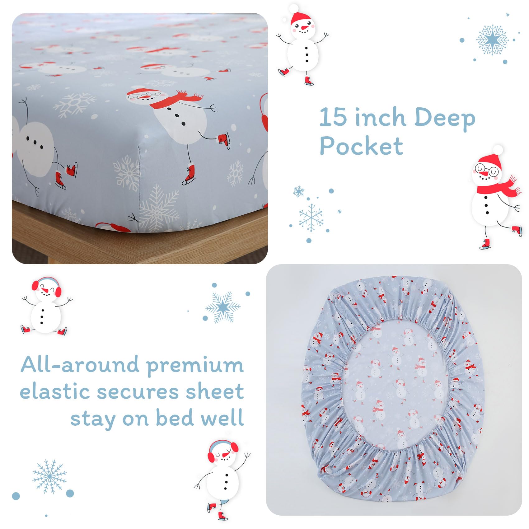 ست ملحفه کودکان یونیکورن صورتی JSD، سایز تویین، ۳ تکه، ملحفه‌های رختخواب میکروفایبر چاپ شده با طرح رنگین کمان برای دختران، جیب عمیق