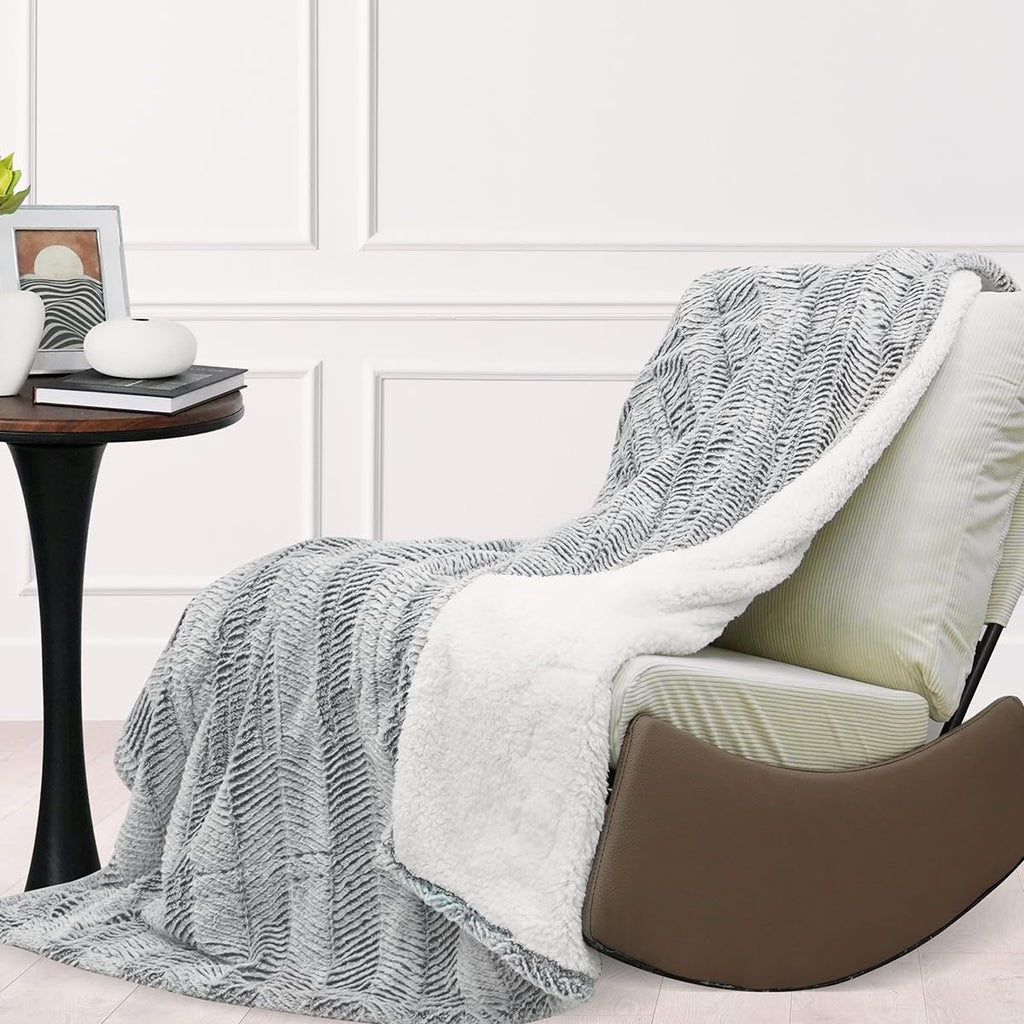 Opvarmet tæppe 50" x 60" - Opvarmet tæppe med 5 varmeniveauer og 3 timers automatisk slukning, maskinvaskbar, ETL &amp; FCC-certificering, overvarmebeskyttelse (Racoon) 