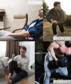 LeeHanTon Men's Casual Pants Lightweight Warm Cotton Sweatpants Joggers Casual Wide Leg Hiking Running Workout Outdoor Sports Sweat Pants Tall & Comfortable Wear Camo XL