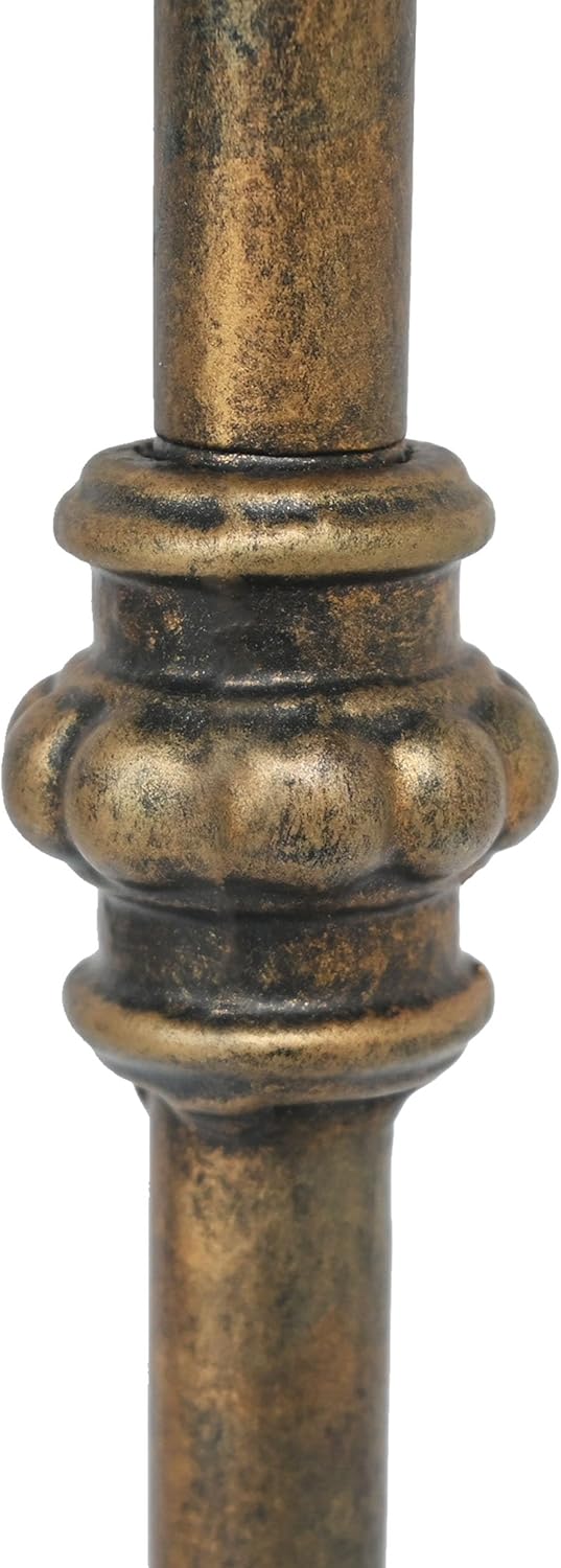 Metal Side Table, Martini Style Coffee Table Vintage Small Round Aceent Table 23inch for Living Room Bedroom Antique