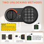 1.6 Cu Ft Home Safe Fireproof Waterproof, Fireproof Safe with Fireproof Document Bag, Programmable Keypad & Removable Shelf, Digital Home Security Safe Box for Money Firearm Medicines Valuables