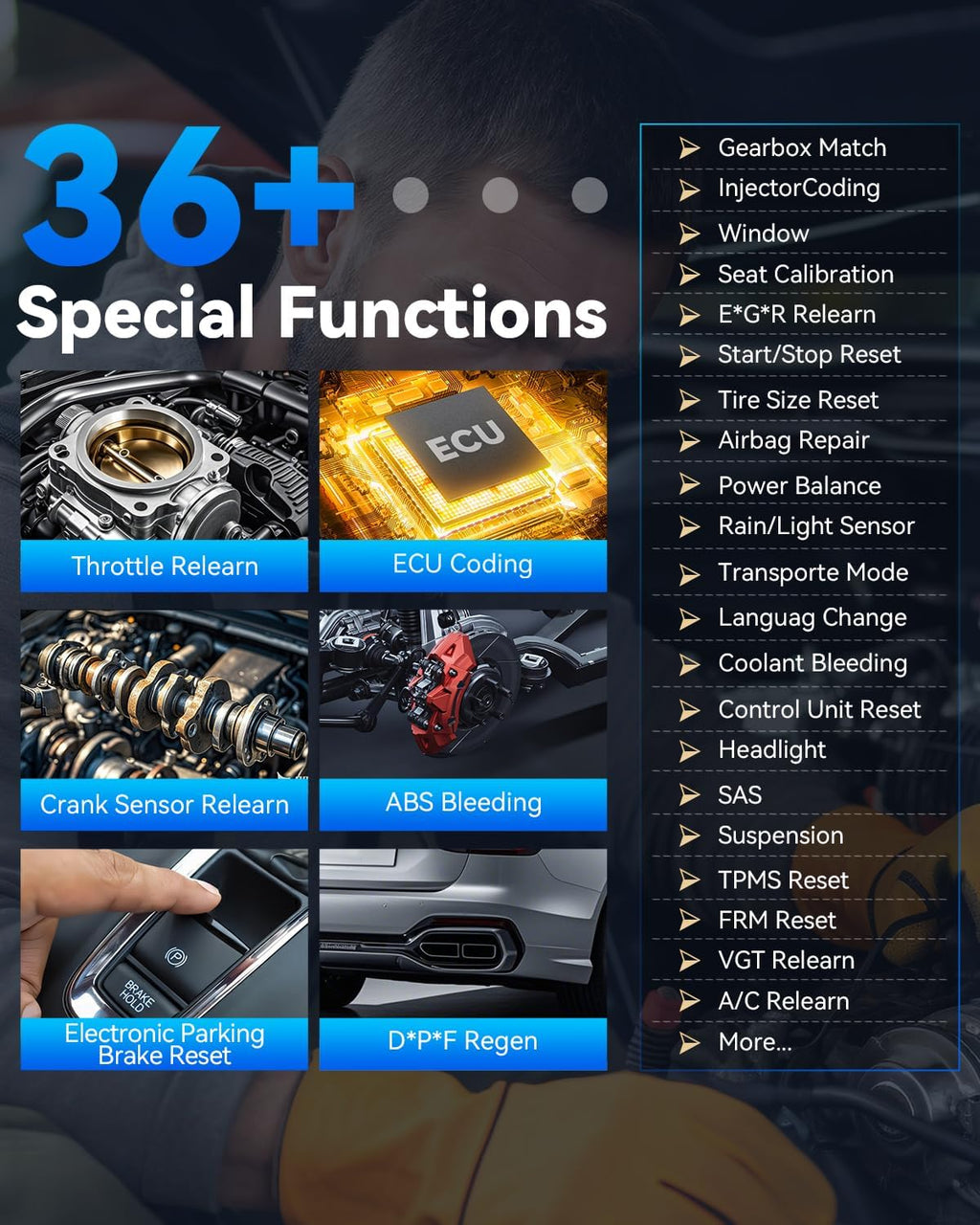 XTOOL D7 Bidirectional OBD2 Scanner: 2025 Scan Tool with ECU Coding, Full System Car Scanner Diagnostic Tool, 36+ Resets, Injector Coding, Throttle Relearn, Crank Sensor Relearn, FCA, CANFD & DoIP