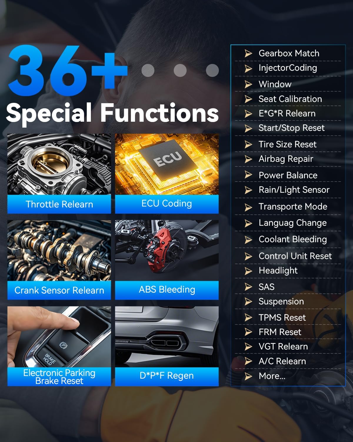 XTOOL D7 Bidirectional OBD2 Scanner: 2025 Scan Tool with ECU Coding, Full System Car Scanner Diagnostic Tool, 36+ Resets, Injector Coding, Throttle Relearn, Crank Sensor Relearn, FCA, CANFD & DoIP