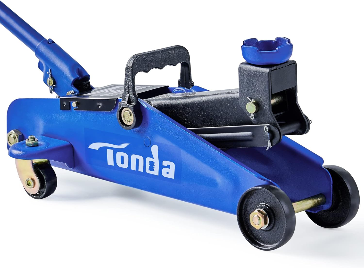 Tonda Floor Jack, Hydraulic Portable Car Jack, 2 Ton (3,800 lb) Capacity, Blue