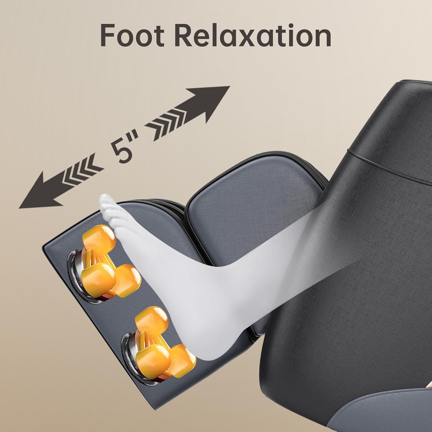 2025 Massage Chair, Full Body Zero Gravity Massage Chair with Auto Modes, 8 Fix Point Rollers, Bluetooth, Foot Massage, Heating Function, Black and Gray