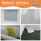 JIOJIOPLAY 9FT White Bounce House,Inflatable Toddler Bouncy House for 3-6 Age Kids Party Gift with Blower White Jumper Bouncy Castle Wedding Decorations for Outdoor Play Backyard - Grand Goldman
