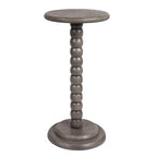 Creative Co-Op Stacked Pedestal Cocktail Side Table, Black
