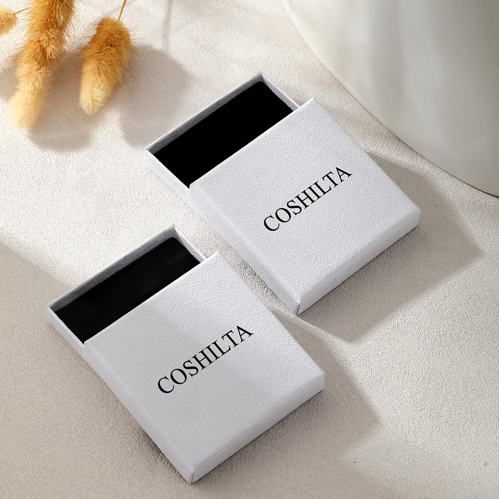 Coshilta Silver Bubble Letter Necklace for Women, Sterling Silver Balloon Initial A-Z Pendant Necklace Trendy Dainty Satellite Bead Chain Necklace Personalized Custom Jewelry Gifts for Women