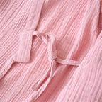 Shanghai Story Japanese Style Two-Piece Suit Cotton Bathrobe Pajamas Kimono Bathrobes Sleepwear for Women