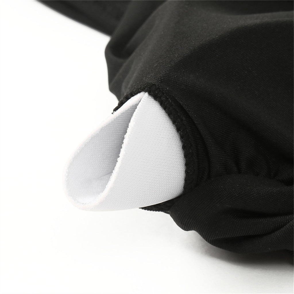 SUUKSESS Women Sexy Tummy Control One Piece Swimsuits Halter Push Up Monokini Bathing Suits (Black, L)