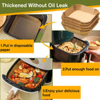 Small Air Fryer Liners for Cosori 2.1qt Air Fryer, Mini Air Fryer Liners Disposable 2 2.1 2.6 3QT, 5.5 Inch Air Fryer Liners