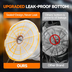 FOUR UNCLES 6.5L Oil Extractor - Pneumatic/Manual Vacumm Fluid Extractor with Pump Tank Remover & 4 Tubes for Oil Change and a Brake Bleeding Hose for Brake Fluid Change