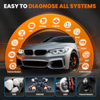 OBD2 Scanner ANCEL FX6100 Bidirectional Scan Tool, All Systems Car Diagnostic Scanner, Code Reader with Active Test,15+ Reset, Oil/EPB/BMS/ABS Bleeding/SAS/D-PF Reset, FCA&CANFD, AutoVin, Free Upgrade