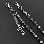 Rock Biker Dancing Dice Wallet Chain Cross Men Motorcycle Jeans Pant Chain Key Chain