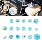 Brake Bleeder Adapter Kit, Cylinder Adapters Set for German, Japanese, Korean and European Cars, Fast Connector, Seal Design, Portable Box, Aluminium Alloy Material, Brake Fluid