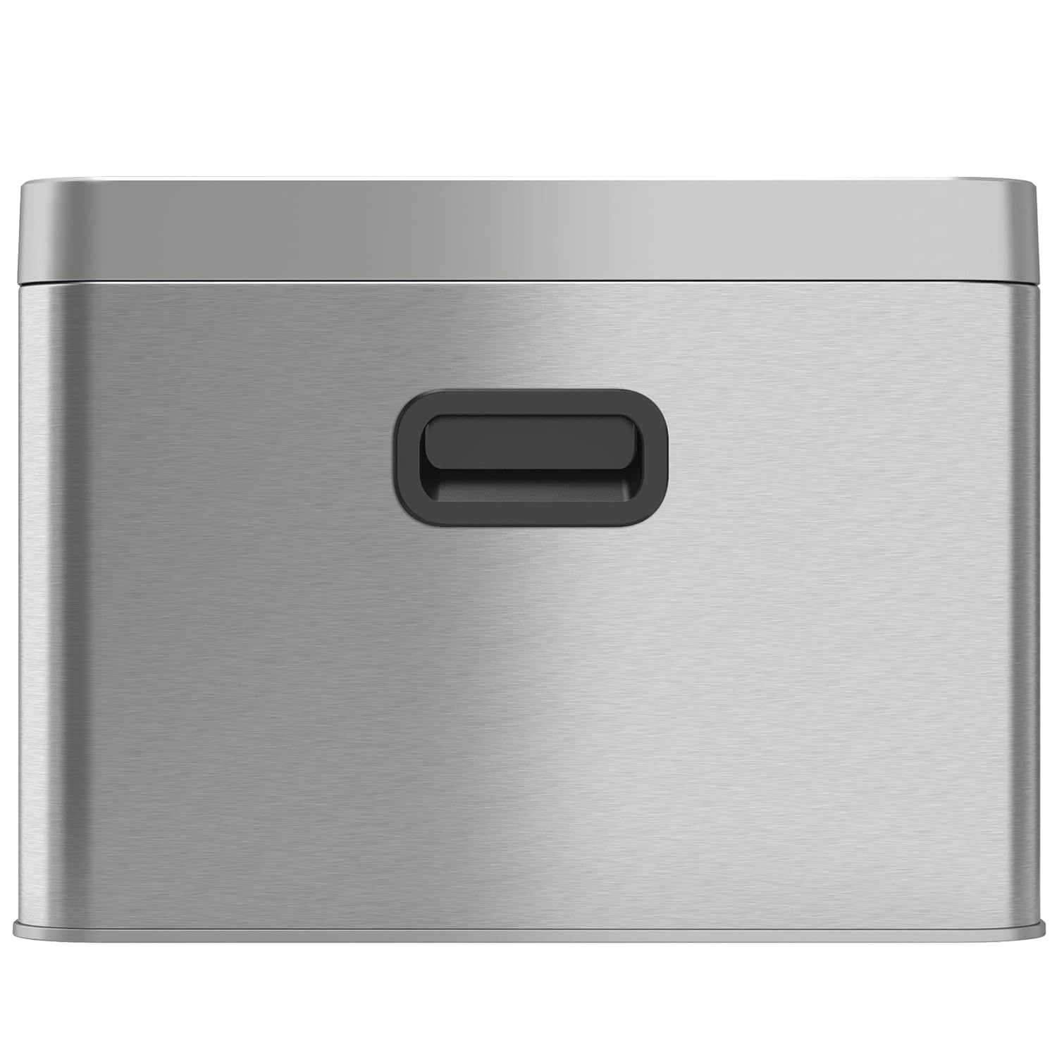 iTouchless 5.3 Gallon Open Top Trash Can & Recycle Bin Dual Compartment Combo, includes Decals, 20 Liter, Stainless Steel, Removable Buckets, For Kitchen, Office, Bedroom