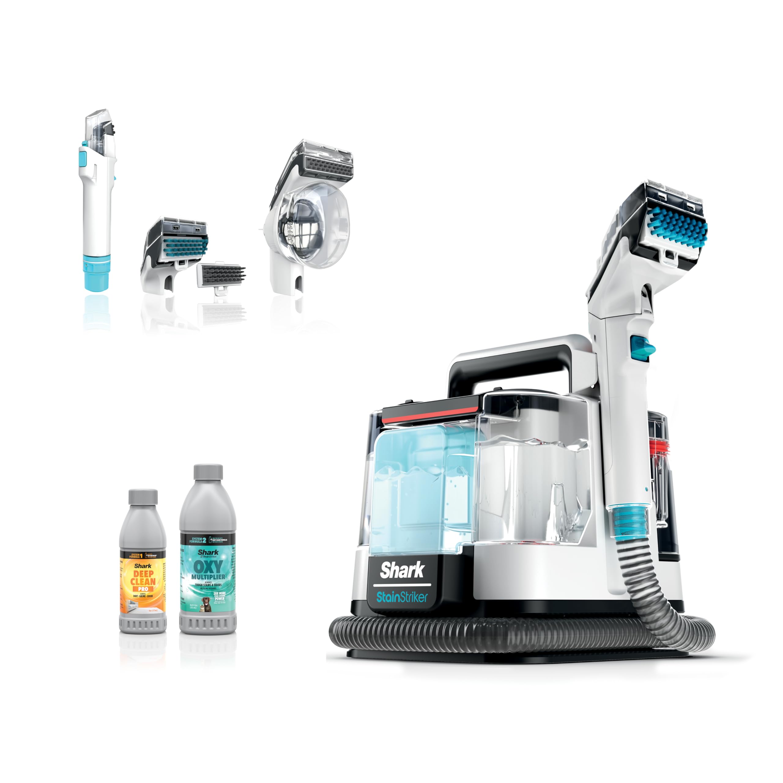 Shark StainStriker HairPro Portable Carpet, Upholstery & Area Rug Cleaner with Pet Mess & Hair Tools, Self-Cleaning, Perfect for Pets & Car Interiors, 4 Cleaning Tools & Pet Solution, Copper, PX251