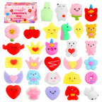 30 Pack Christmas Squishy Toys, Christmas Party Favors Stocking Stuffers Xmas Gifts, Kawaii Mochi Squishies Sensory Squeeze Toys for Kids Girls Boys Toddlers Treasure Box Toys Classroom Prizes