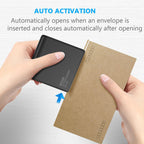 Battery Operated Electric Letter Opener - Letter Openers Envelope Slitter, Envelope Opener, Mail Opener, Universal Envelope Efficient Letter Opener Tool for Office, Home (Black)