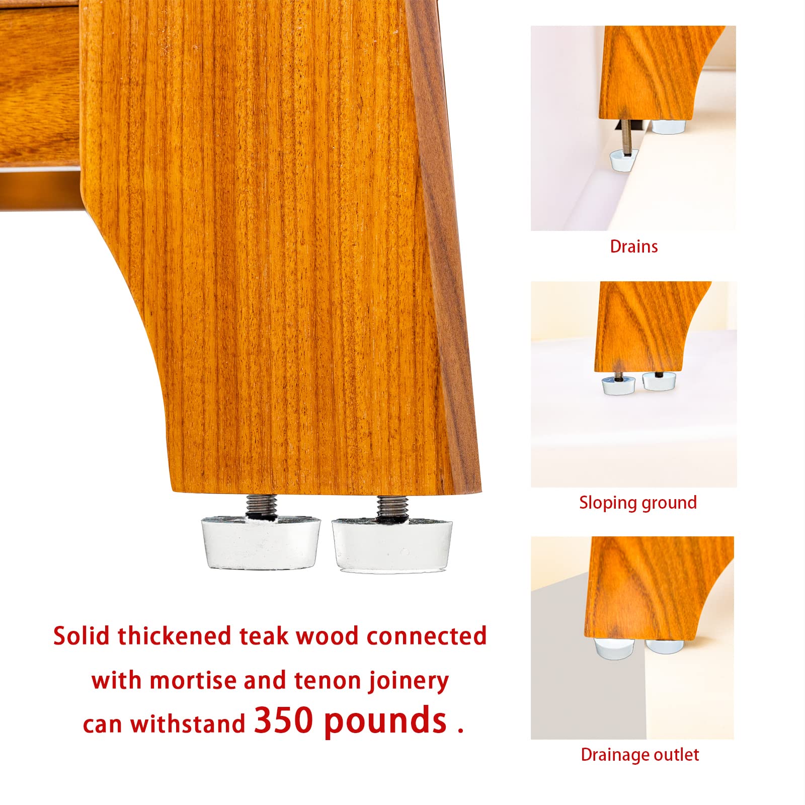 24" Teak Shower Bench with Shelf/Shower Benches for Inside Shower/Teak Shower Seat/Bathroom Bench/Teak Wood Benches for Showers/for Spa, Showers, Pools and Other Wet Environments,Patented Designs.