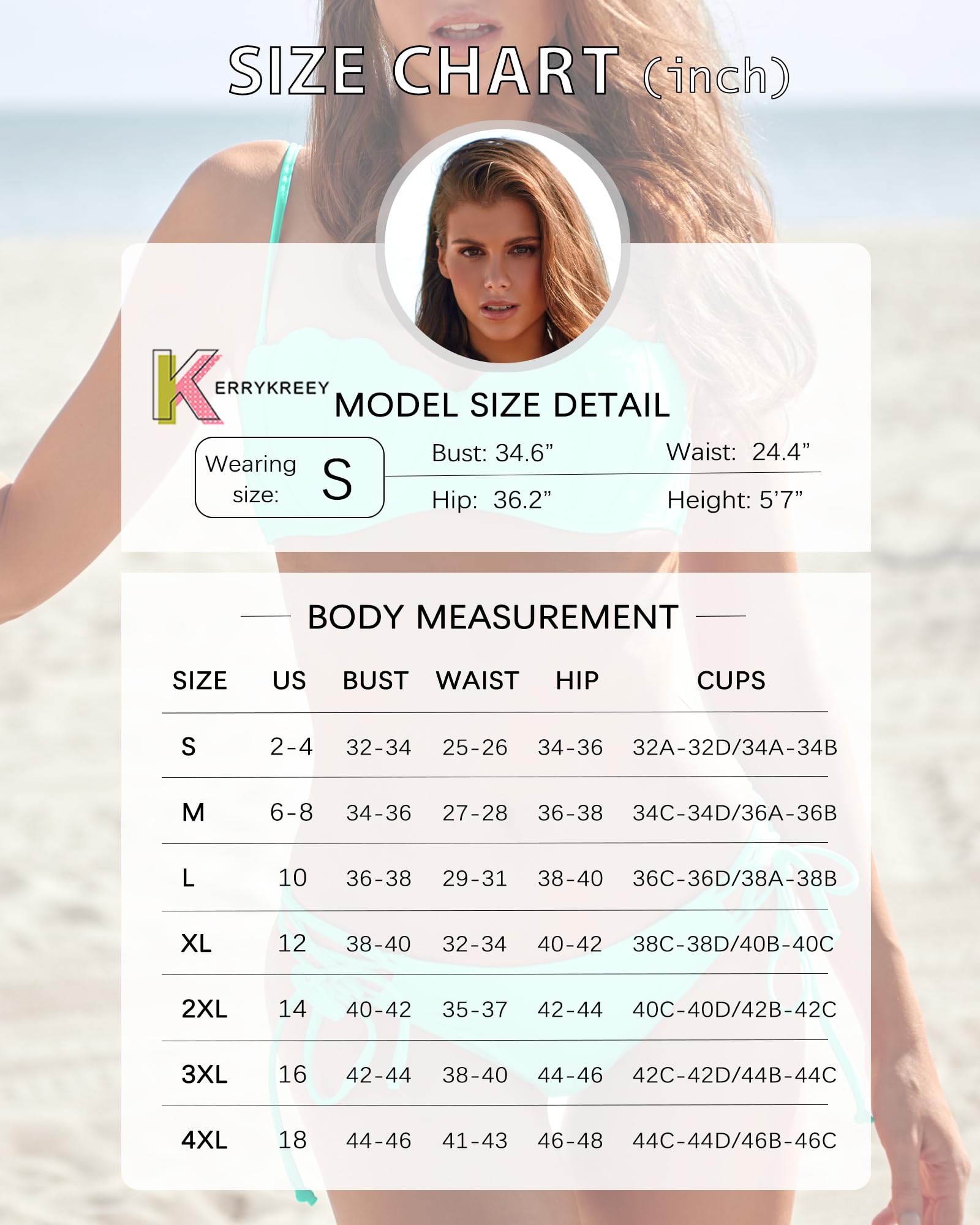 Bañadores con aros para mujer KerryKreey Conjuntos de bikini push up Corte alto y tanga Trajes de baño de dos piezas con cordones y lazos laterales