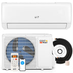 COSTWAY 12000BTU Mini Split Air Conditioner& Heater, 20 SEER2 115V Wall-Mounted Ductless AC Unit Cools Rooms up to 750 Sq. Ft, Energy Efficient Inverter AC with Heat Pump (Blast Series)
