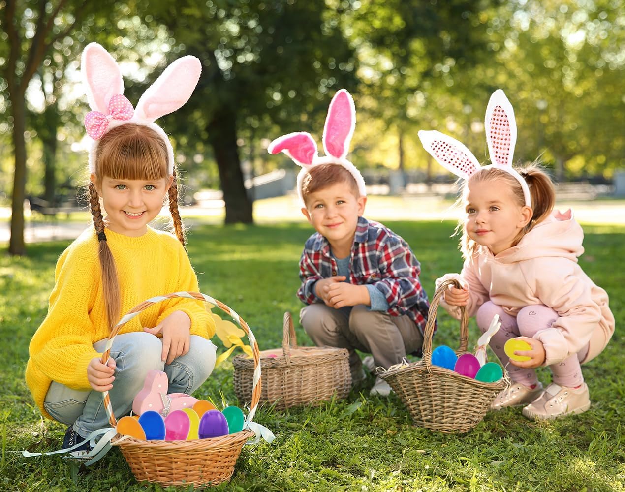 The Dreidel Company Fillable Easter Eggs 50 Pack with Hinge Bulk Colorful Bright Plastic Easter Eggs, Perfect for Easter Egg Hunt, Suprise Egg, Easter Hunt, 2.25" Assorted Colors (50-Pack)