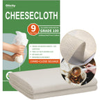 Olicity Cheese Cloths, Grade 90, 27 Sq Feet, Reusable Cheese Cloth with Closed Edges Unbleached Cotton Cheesecloth for Straining, Fine Mesh Fabric Muslin Cloth for Cooking, Rice,Sushi,Crafts - 3 Yards
