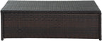 Crosley Furniture Palm Harbor All Weather Rattan Wicker Outdoor Coffee Table for Patio, Deck, Porch, Brown