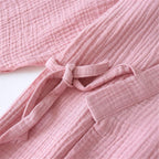 Shanghai Story Japanese Style Two-Piece Suit Cotton Bathrobe Pajamas Kimono Bathrobes Sleepwear for Women