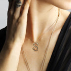 Ballon-Anfangsbuchstaben-Halsketten für Frauen, Blasenbuchstaben-Halskette 18K vergoldeter zarter Alphabet-Anhänger, puffiger Name, personalisiertes Schmuckgeschenk (Anfangsbuchstaben-Halskette A)