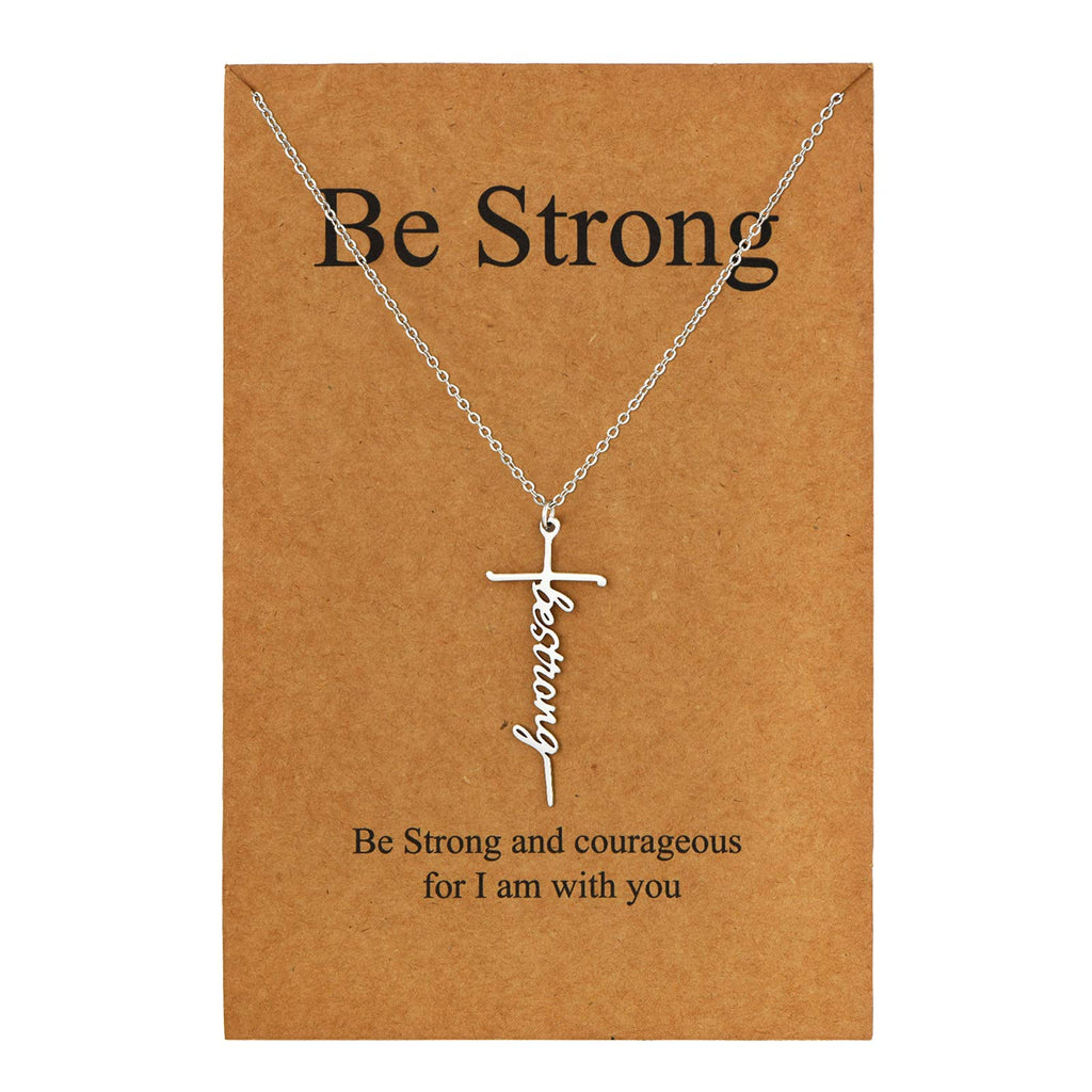 Lcherry Faith Cross Pendant Necklace for Women Religious Christian Jewelry Mother's Day Gifts for Women