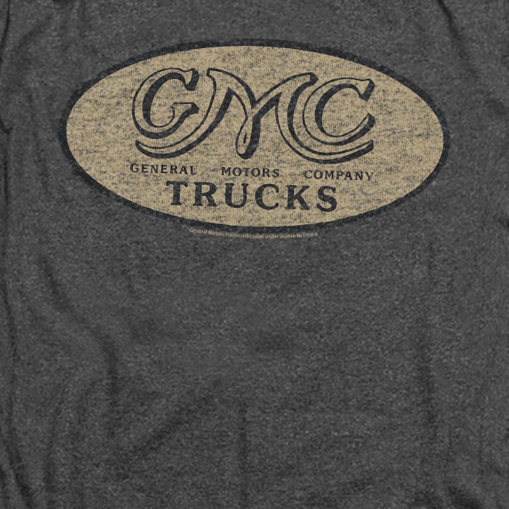 Gmc Vintage Oval Logo Unisex Adult Heather T Shirt for Men and Women