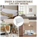 Homemate King Size (76"x10"x6") Bedwig Kussen voor Hoofdeinde - Bedkloofvuller (0-8") - Driehoekige Steunkussen Wig - Wit