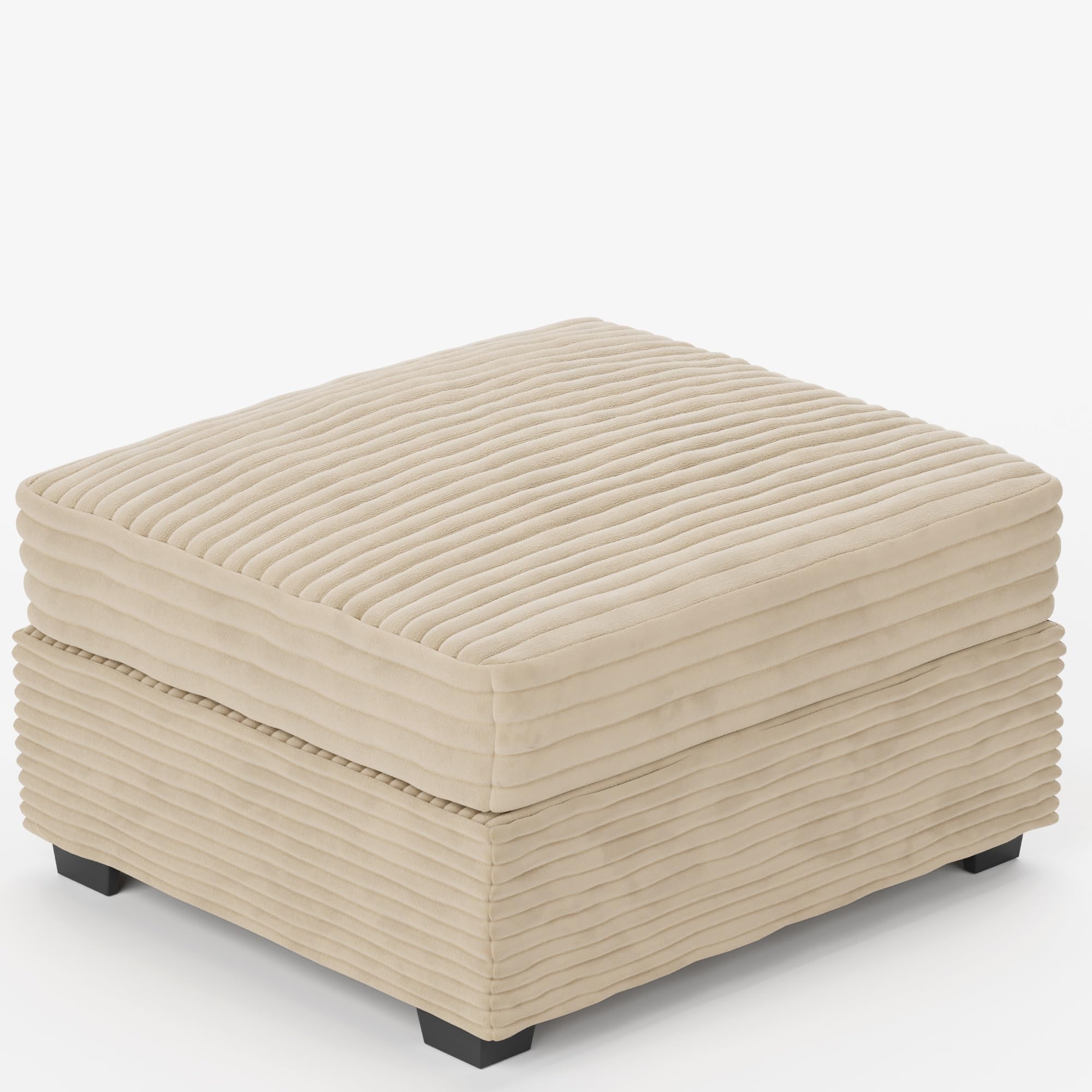 Modular Sectional Sofa,5 Pieces Sectional Couches for Living Room,L Shaped Cloud Couch Chaise Set, Black